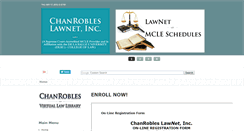 Desktop Screenshot of chanrobleslawnet.com